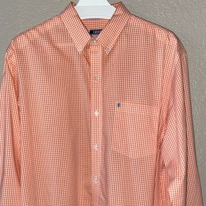 IZOD Casual shirt, button down, orange, comfy